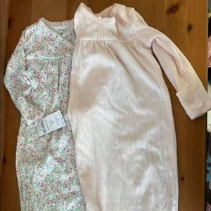 Carter’s 3 month gowns- light pink and floral